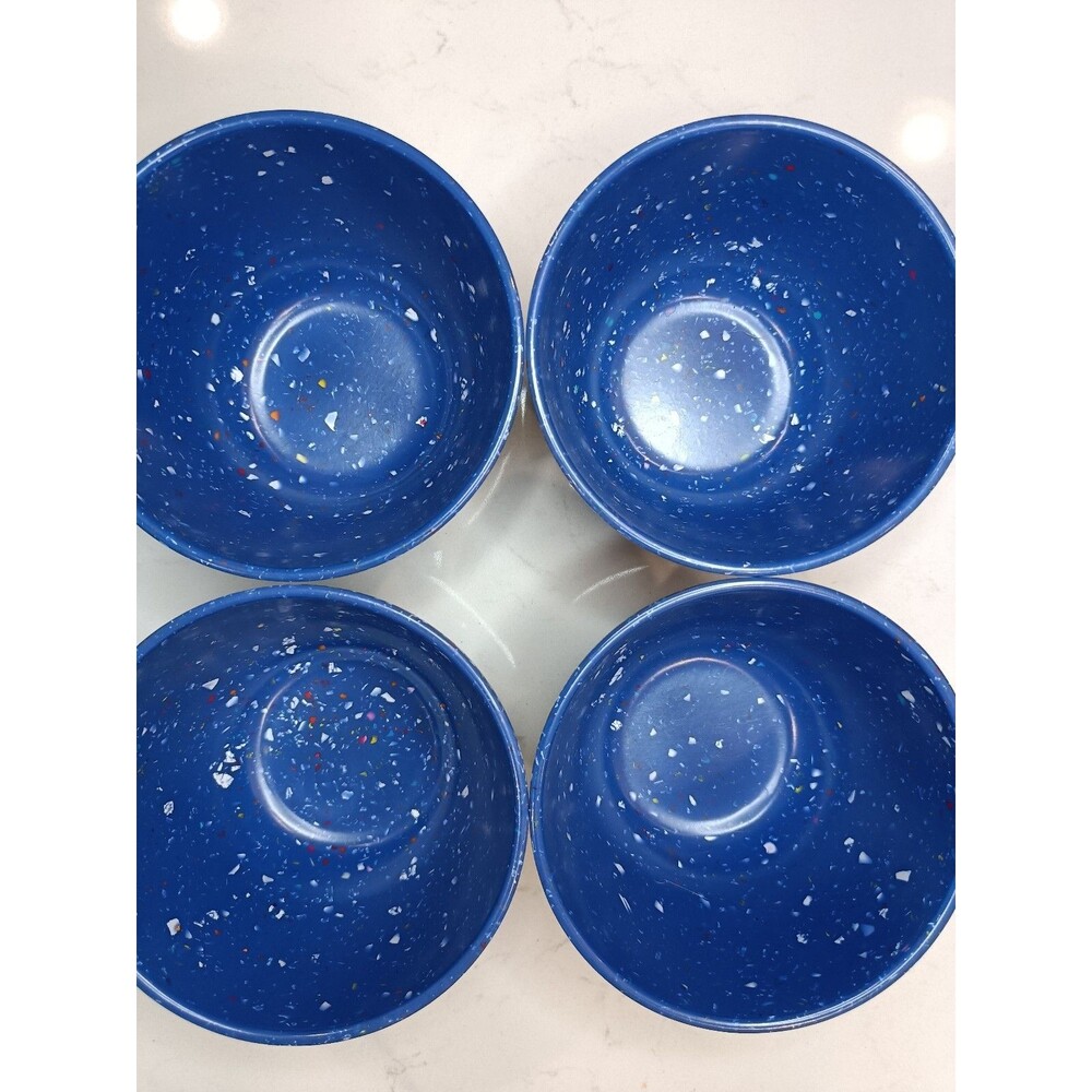 Zak Designs BLUE Confetti Melamine Bowl  7” Diameter